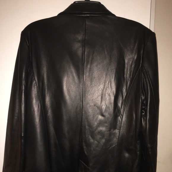 XL black leather jacket - Picture 5 of 7